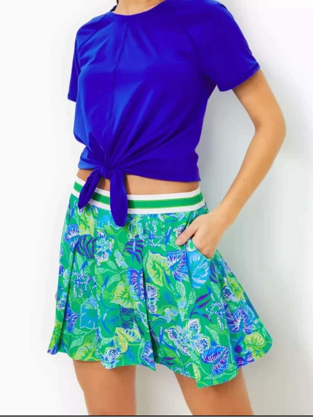 🌺NWT Lilly Pulitzer XL LUXLETIC SILVANA SKORT “In A Flutter” ✨💲118
